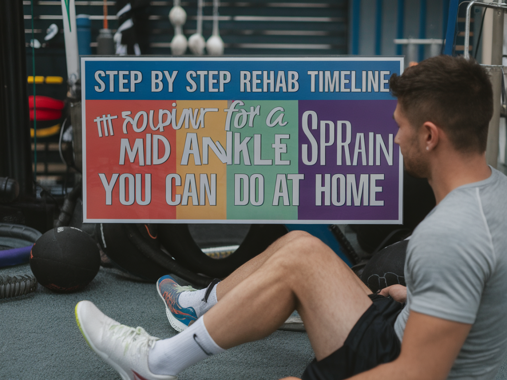 Step-by-step rehab timeline for a mild ankle sprain you can do at home