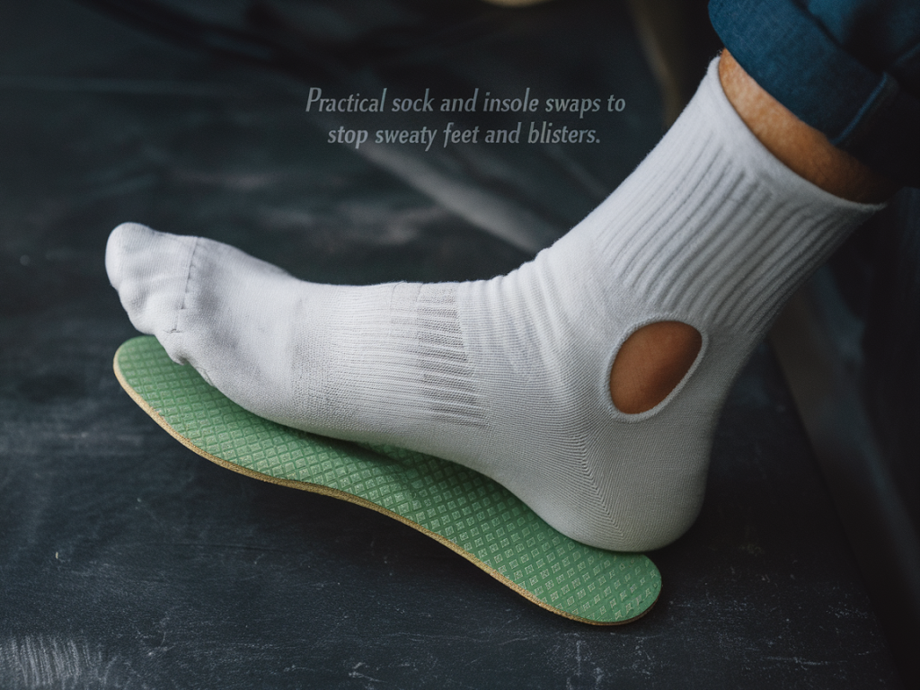 Practical sock and insole swaps to stop sweaty feet and blisters