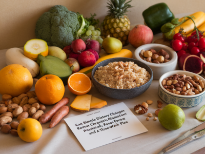 Can simple dietary changes reduce chronic foot inflammation? practical foods and a three-week plan