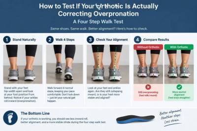 How to test if your orthotic is actually correcting overpronation: a four-step walk test