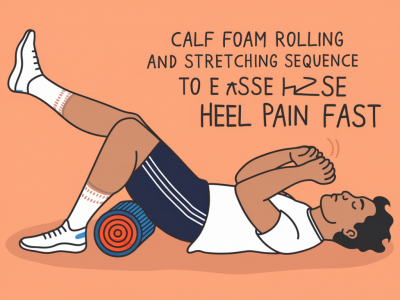 Calf foam rolling and stretching sequence to ease heel pain fast