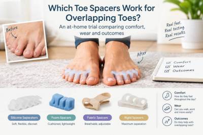 Which toe spacers work for overlapping toes: an at-home trial comparing comfort, wear and outcomes